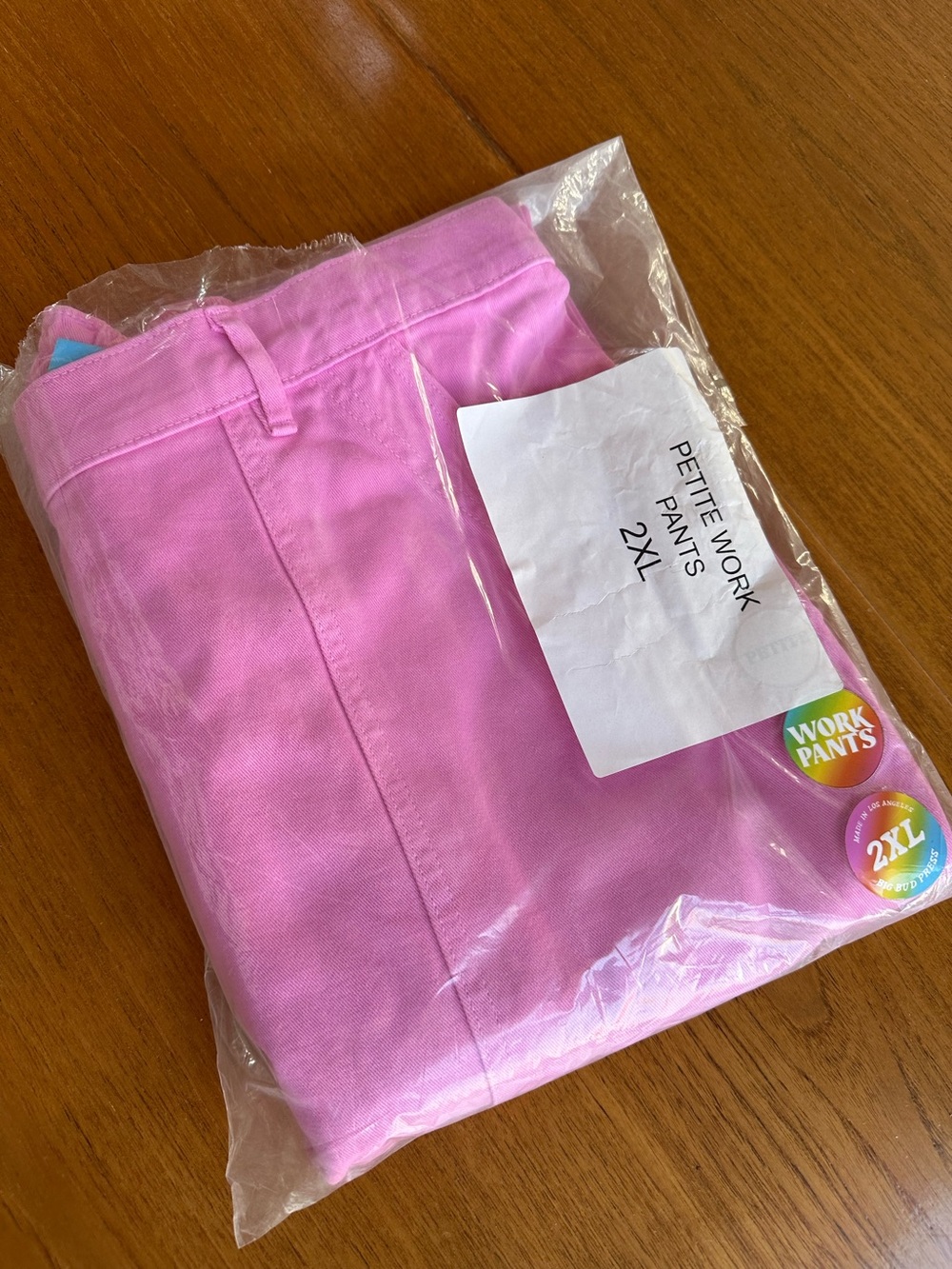 Big Bud Press pink 2XL petite work pants